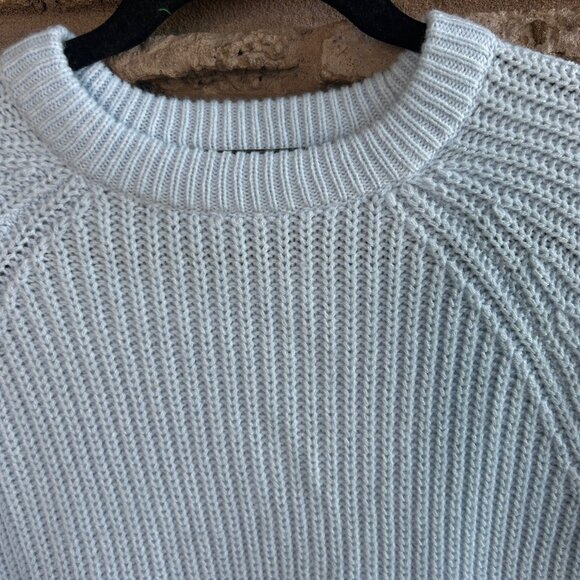 Vero Moda Light Blue Crewneck Sweater Ribbed Knit Size Small - Picture 5 of 7